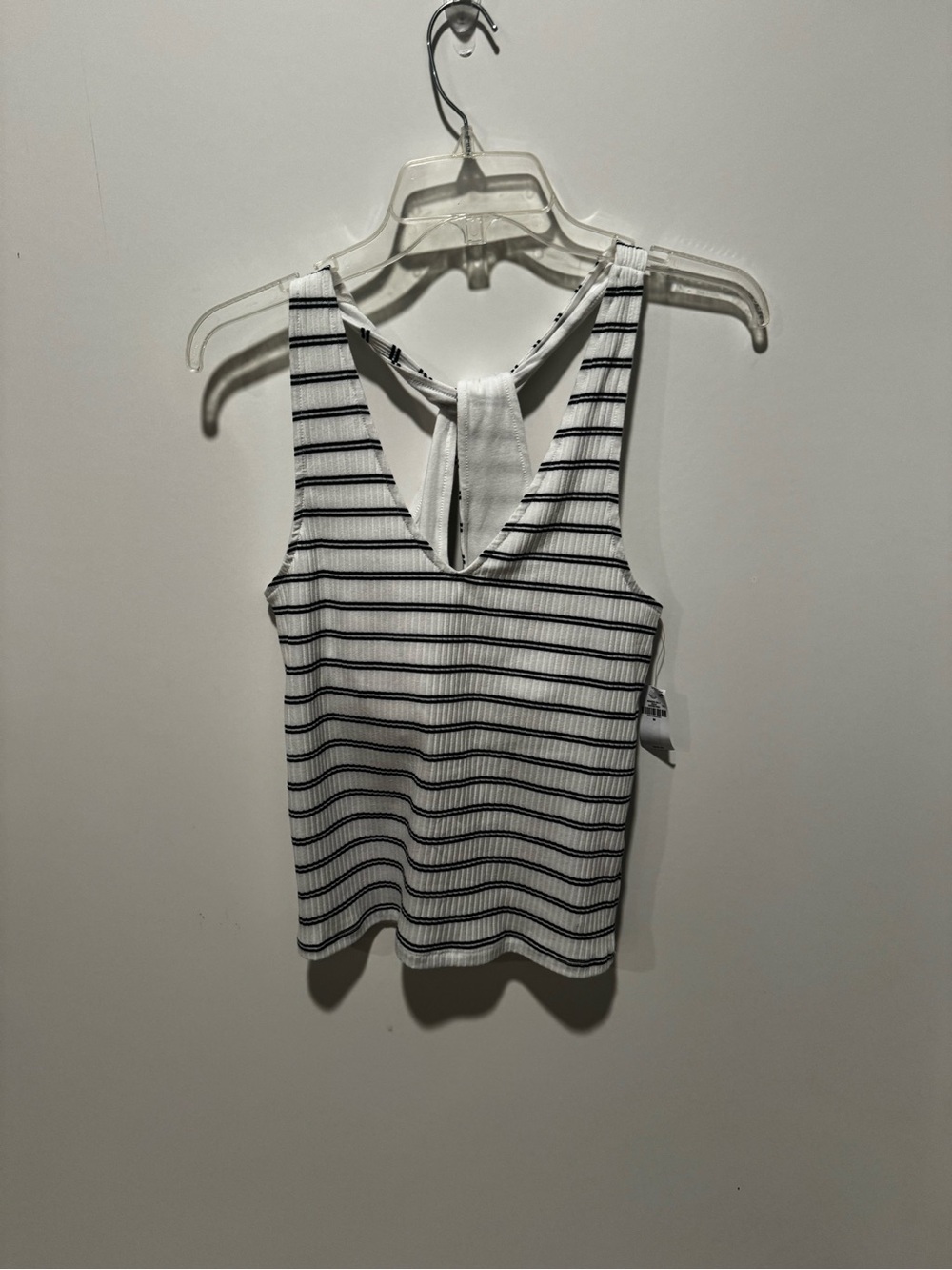 Old Navy Ribbed Navy Stripe Cross-Back Tank Top –NWT